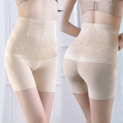 Thin large size high waist shaping boxer briefs postpartum body shaping waist shaping butt lifting body shaping anti-exposure leggings