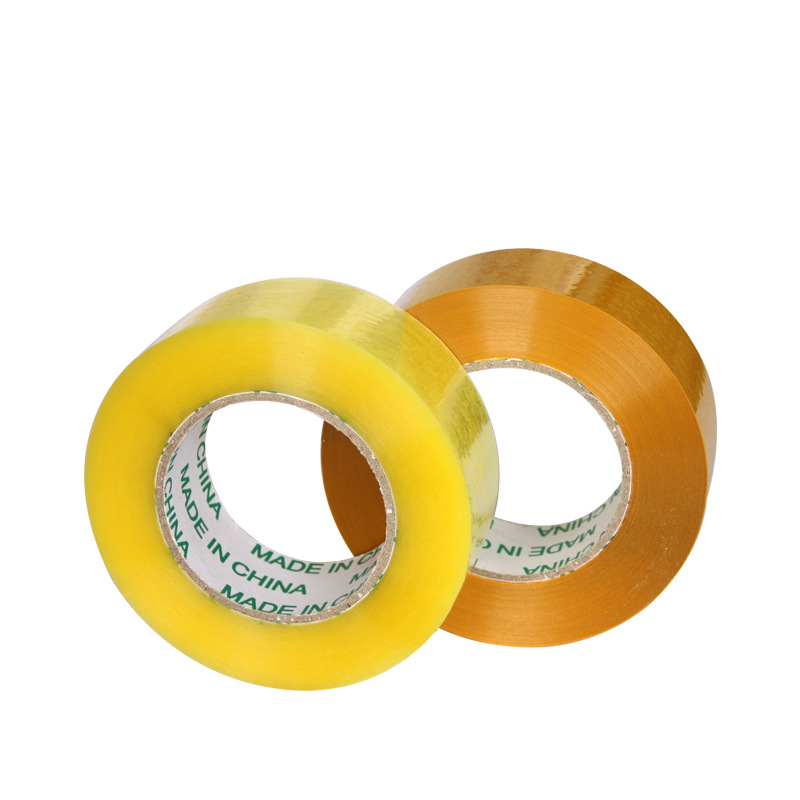 Caja de sellado transparente beige embalaje cinturón ancho 6,0 cm * espesor 3,0 amarillo expreso cinta venta directa la fábrica al por mayor