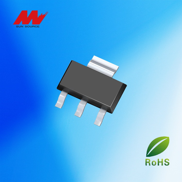 三端线性稳压器AM1117-3.3V SOT-223 用于电源仪器仪表智能家居