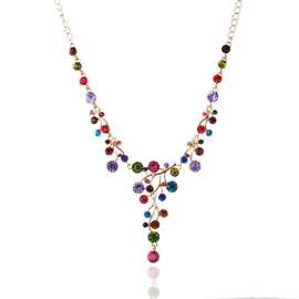 速卖通爆款欧美跨境外贸Y型彩钻项链配饰批发代发