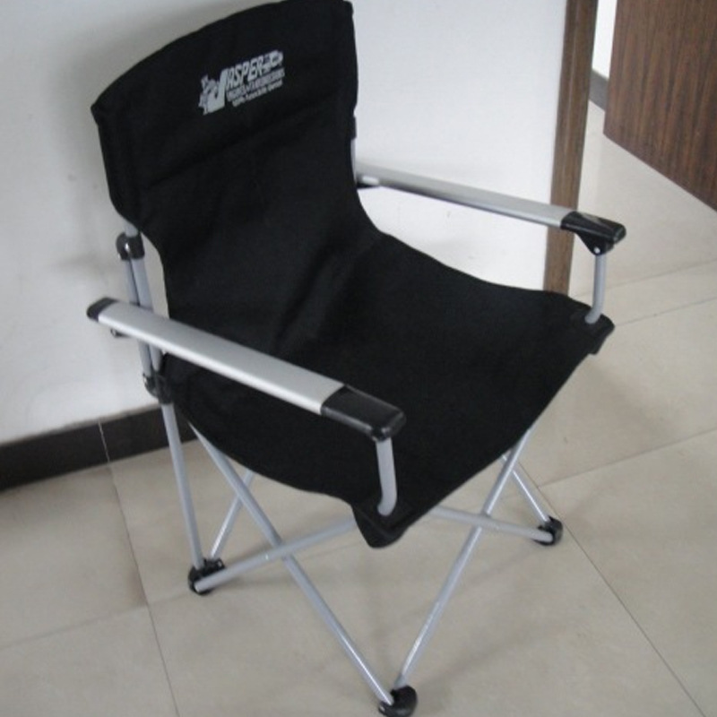 Suministro directo de fábrica simple moda metal plegable Silla de excursión al aire libre Silla de camping tubo de aluminio reposabrazos ocio Silla de playa