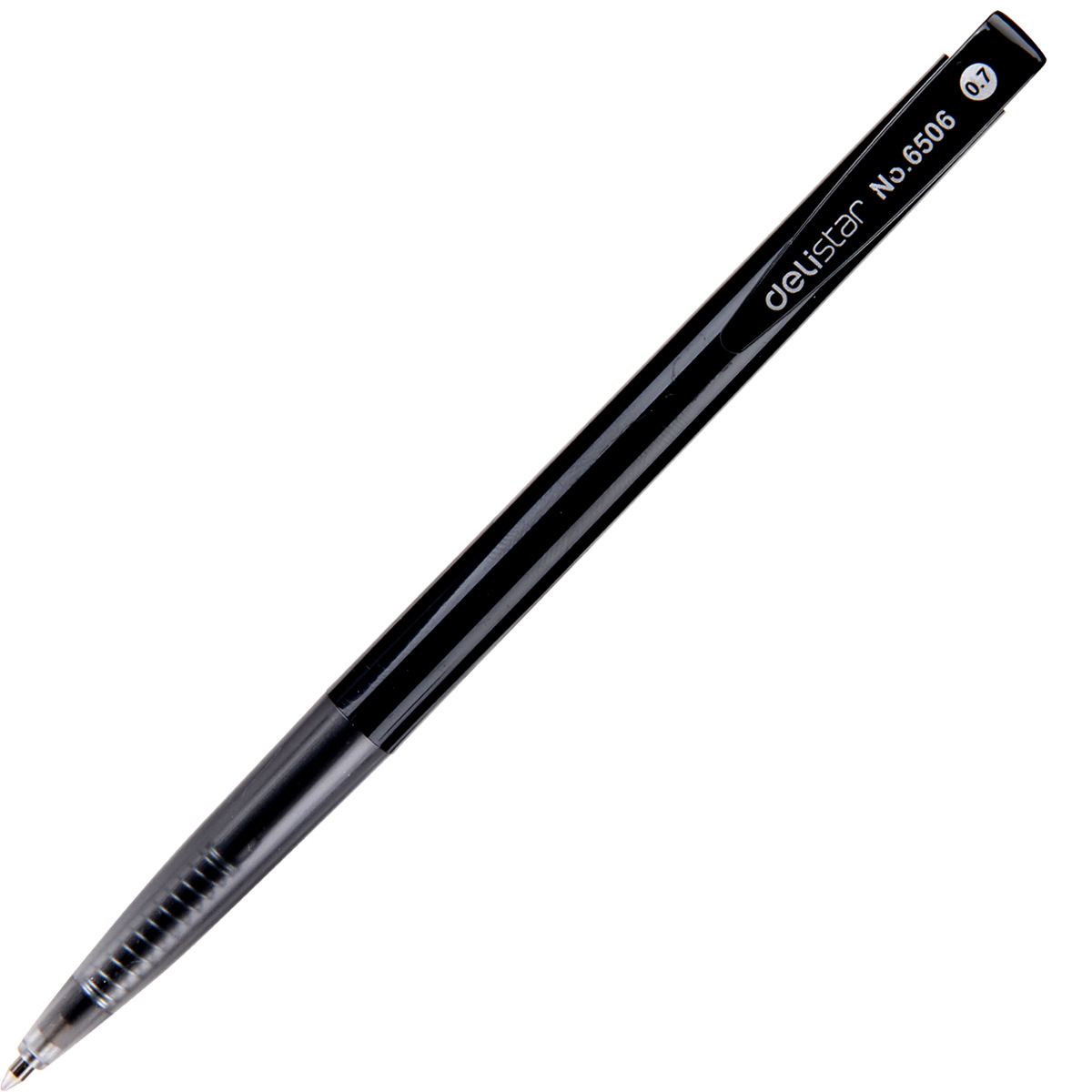 Deli bolígrafo automático Bolígrafo 6506 Deli bolígrafo tipo de prensa 0,7mm Negro Azul