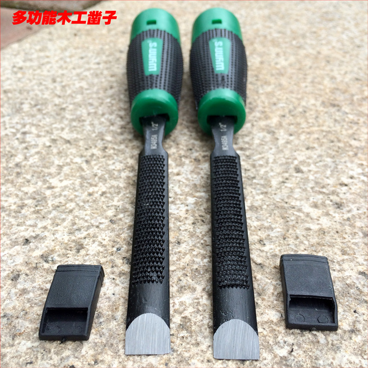 威力狮多功能木工凿子13MM19MM 25MM带齿木工凿 中心凿平凿W3495A