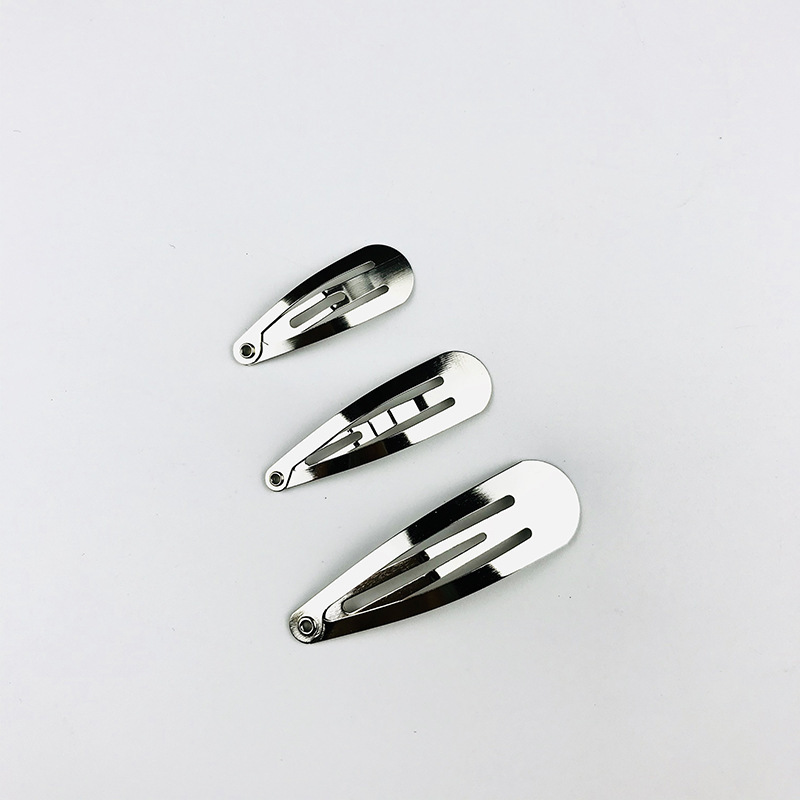 Guangdong Thickened Gold and Silver Black Breaking Clip Tricolor Drop Clip Square BB Clip DIY Hairpin Head Jewelry Accessories Hairpin