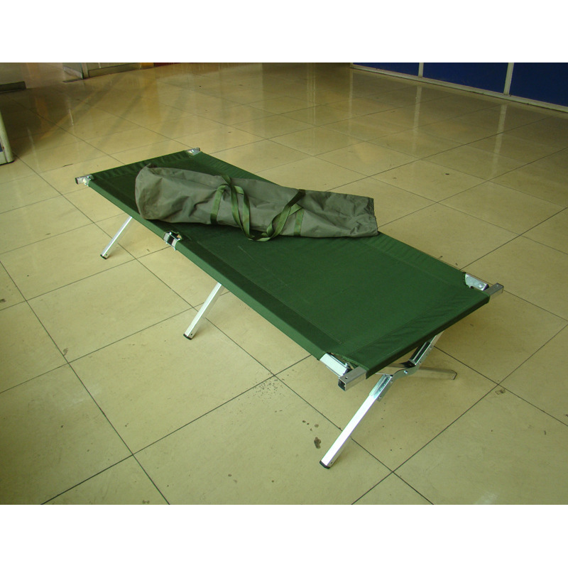 Suministro directo de fábrica de metal firmware cama de campamento montañismo camping cama de descanso simple cama plegable al aire libre