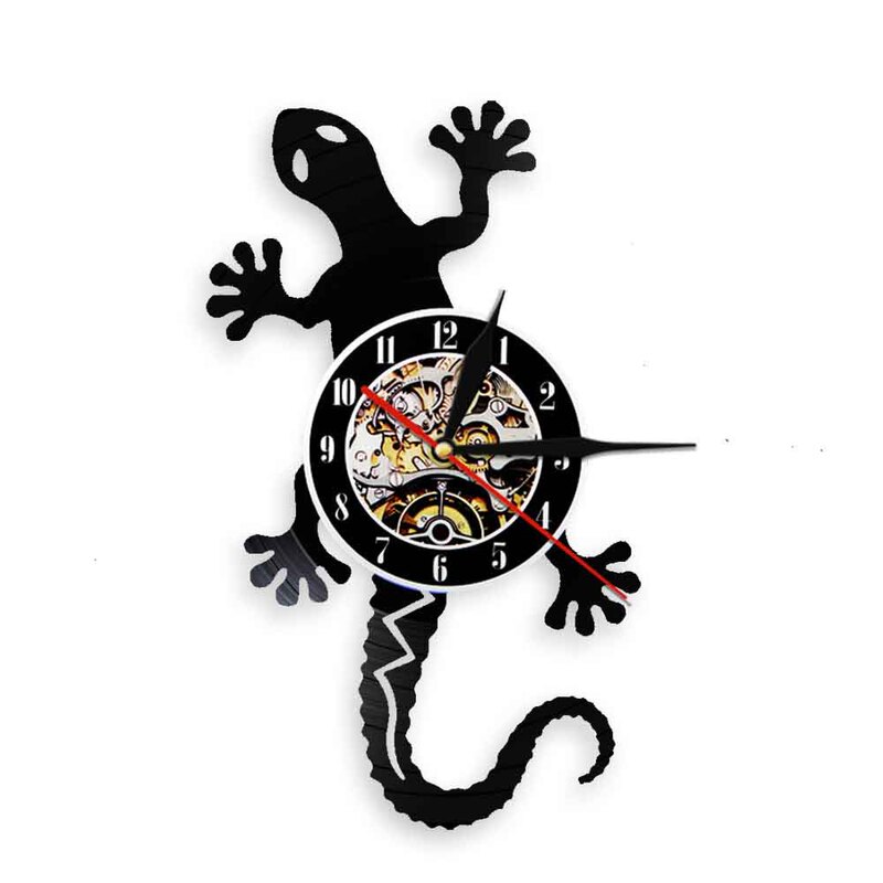 Creative Zoology Lizard Wall Clock Wild Gecko Vinyl Record Wall Clock All Home Decoration Wall Art Clock Creative Zoology Lizard Wall Clock Wild Gecko Vinyl Record Wall Clock All Home Decoration Wall Art Clock