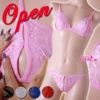 Fuchsia bra for breastfeeding, trousers
