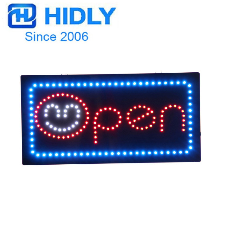 东莞厂家销售海得利LED招牌24小时营业中招牌LED open