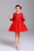 Dress with bow, lace small princess costume, suitable for import, long sleeve