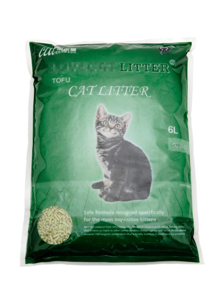 Gato camada té verde desodorante libre de polvo LOVECAT tofu gato camada té verde gato camada gato suministros gato camada envío gratis