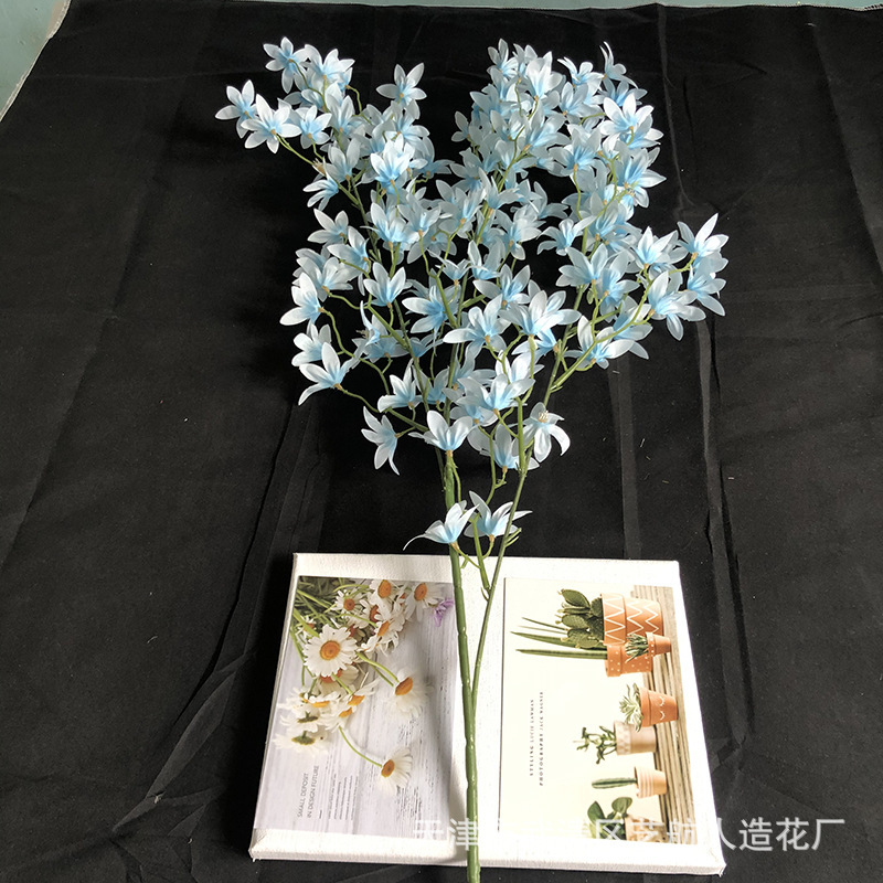 模造文心蘭単枝跳舞蘭結婚祝い天井花家庭生け花配材装飾花メーカー卸売り|undefined