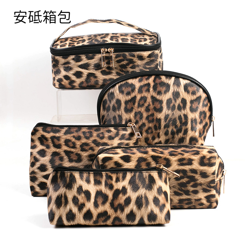 Nuevo en stock de mármol de tres piezas bolsa de cosméticos PU bolsa de lavado a prueba de agua bolsa de almacenamiento de viaje portátil de gran capacidad