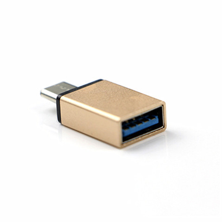 Otg Adapter a Female to Type-C Hard Abs Aluminum Alloy 3C Accessories USB Multi-Interface Plug Fast Charging Fast Charging