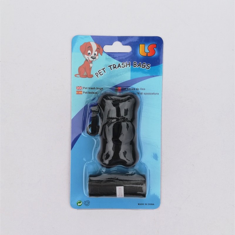 Fábrica al por mayor bolsa de basura para mascotas bolsa de basura de hueso traje de aseo para mascotas suministros de limpieza para mascotas