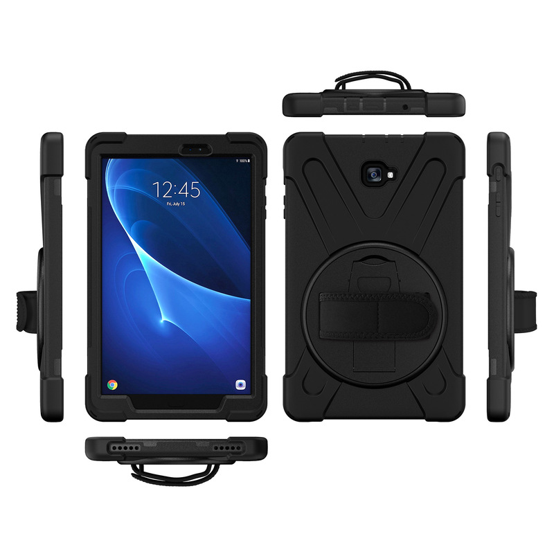 Suitable for Samsung Sm-T580 Pirate King Hand Strap Holder Tablet Protective Case T585 Silicone Protective Case Suitable for Samsung Sm-T580 Pirate King Hand Strap Holder Tablet Protective Case T585 Silicone Protective Case