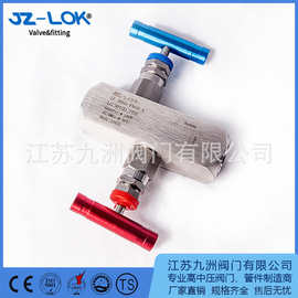 二阀组两阀组压力表变送器6000PSI螺纹0306二阀组EF-3EF-2阀组