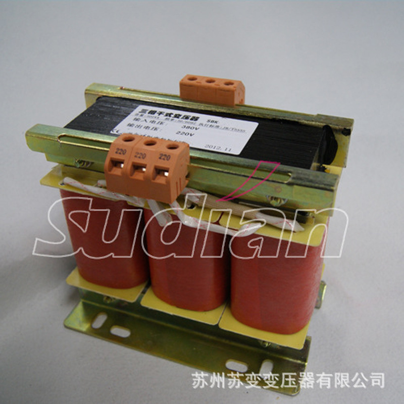 隔离控制变压器 E型三相 低频干式 2000VA 380V转220V支持定 做