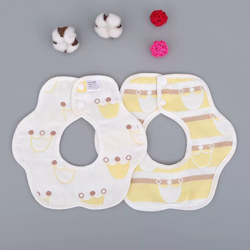Gauze eating bib, children's laundry basket