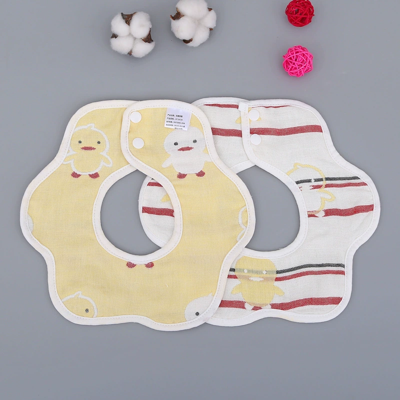 Gauze eating bib, children's laundry basket