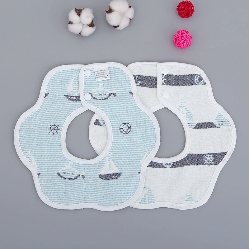 Gauze eating bib, children's laundry basket