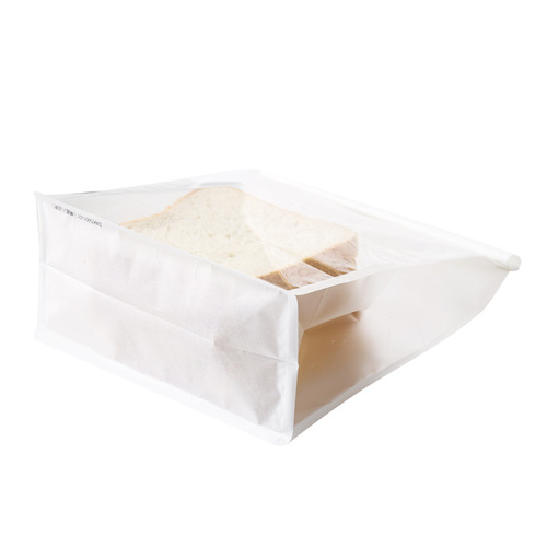Eight-side sealed white cotton paper bag, tea cotton paper bag, nougat biscuit slices, toast bread baking bag, iron wire bag