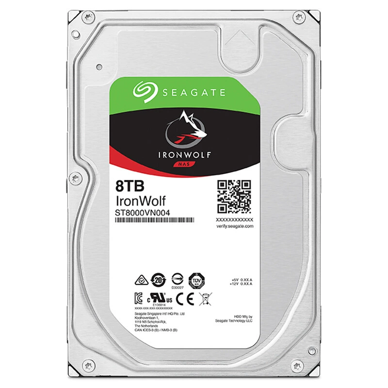 Seagate IronWolf NAS Жесткий диск, 2–16 ТБ, 7200 об/мин, кэш 128 МБ