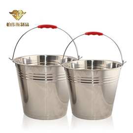 不锈钢提水桶带磁无磁多用桶22cm-32cm饲料桶斜桶家用桶清洁用品