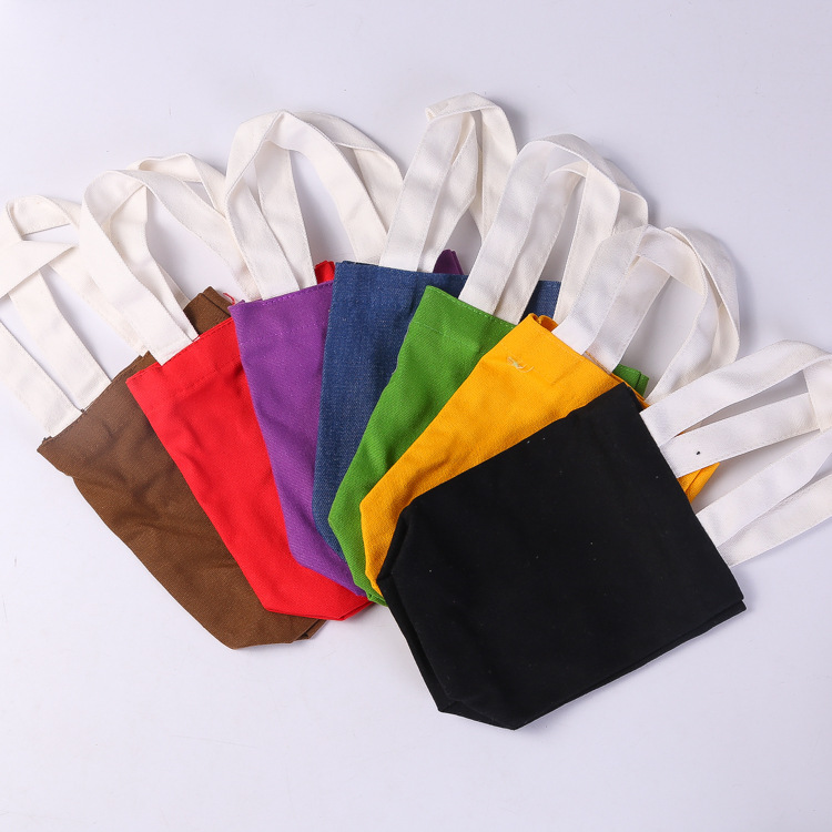 纯棉购物帆布袋手提帆布包 水瓶包广告涤棉布袋印刷logo多种款式