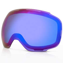 COPOZZ滑雪眼镜片双层防雾增光夜视镜片可换镜片2181雪镜可用