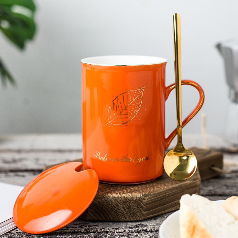 Hojas Doradas-Naranja