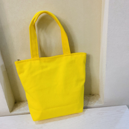 DIY blank hand-painted simple canvas bag cotton bag lunch box bag lunch bag hand bag wrist bag can be tied and printed with logo
