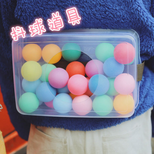 Sensory ball shaking props shaking table tennis box twerking master company team building annual meeting game hen rooster laying eggs