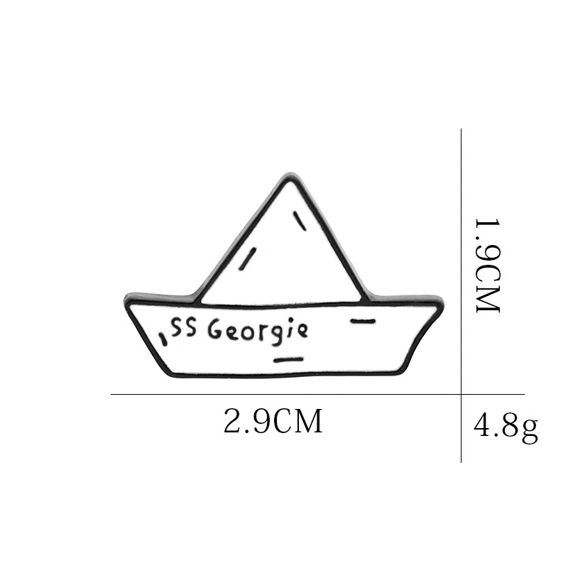 Южчия Ювелри Европа и США TEMU новая креативная SS Georgie George's Ship Toys Torter Federation Boat брошь точка точка
