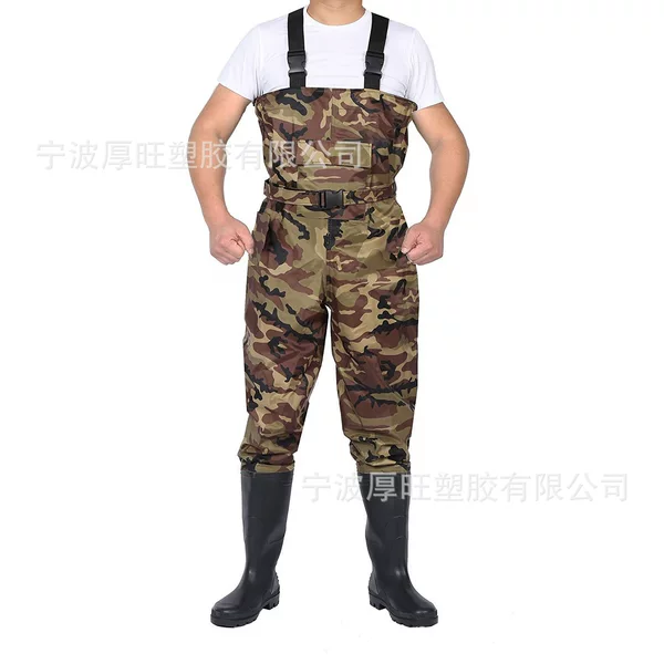Cross-Border Camouflage Nylon Pvc Waders Summer Nylon Fishing Pants Waders Fishing Clothing Wading Pants