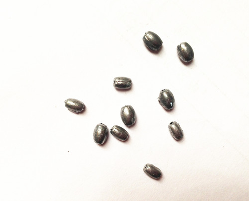 Aohu Tongxin lead pendant 500 pack Luya olive lead pendant Tongxin pendant Hand rod lead pendant fishing gear supplies