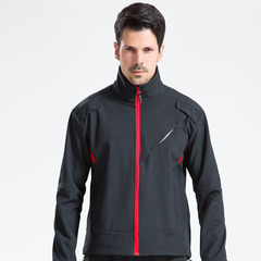 Cycling suit set for men and women, long-sleeved autumn and winter fleece-lined padded mountain bike cycling pants and long pants top sportswear