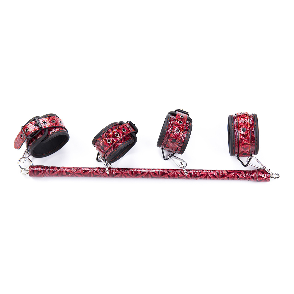 Suministrados directamente por el fabricante, los juguetes sexuales incluyen esposas SM de tubo de acero, esposas con diseño de diamante, esposas para pies, esposas fijas y esposas rectas. image 5