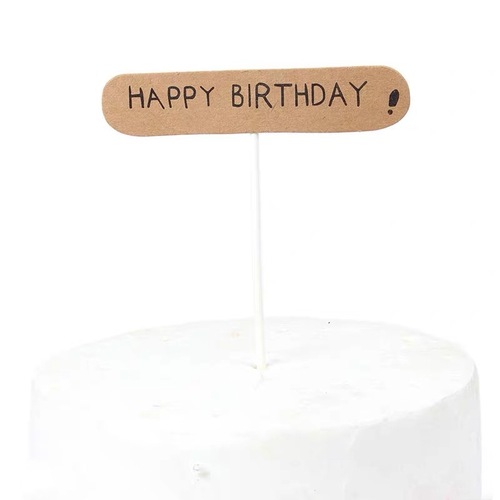 Cake decoration parchment paper plugin baking decoration writing insert banner Happy Birthday heart flowers arch insert flag