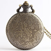 Classic retro bronze quartz pocket watch suitable for men and women