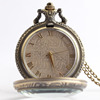 Classic retro bronze quartz pocket watch suitable for men and women