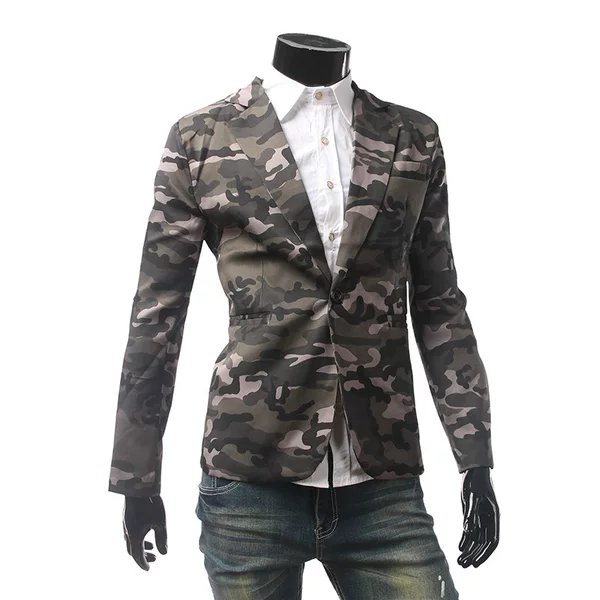 Foreign trade Real shot a button camouflage suit AliExpress