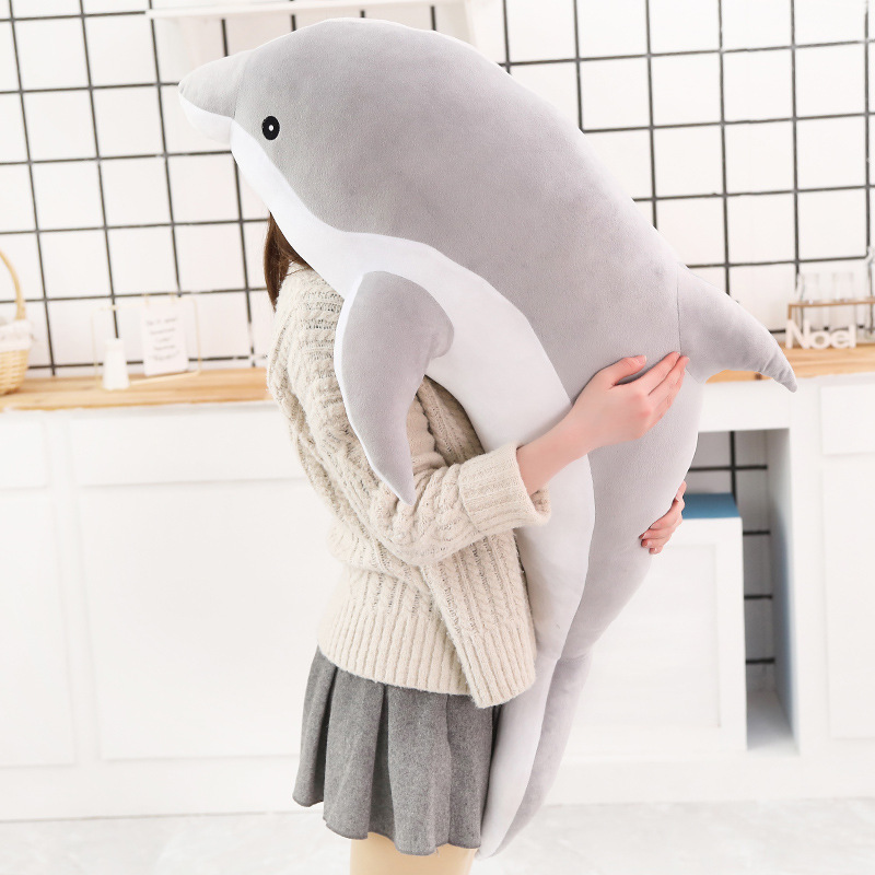 Dolphin Plush Toy Doll Sleeping Pillow Long Pillow Bed Sleeping Doll Women's Cute Hot Selling Doll Dolphin Plush Toy Doll Sleeping Pillow Long Pillow Bed Sleeping Doll Women's Cute Hot Selling Doll