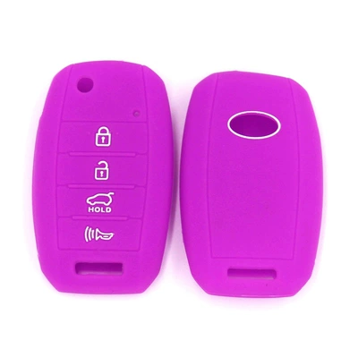 Static Rod/Key Bag 4-key car key case modern - purple