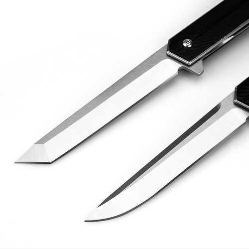 Folding knife outdoor D2 hardness stainless steel outdoor camping Yangjiang small knife supply wholesale G10 handle bearing