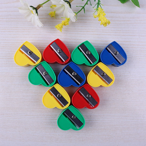 Love single hole pencil sharpener shape cartoon mini pencil sharpener primary school student pencil sharpener stationery supplies manufacturer direct sale