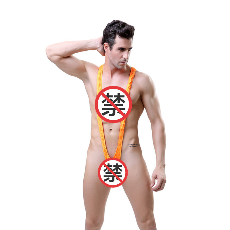 Men's sexy underwear V-strap sexy jumpsuit sexy underwear jumpsuit temptation thong explosion