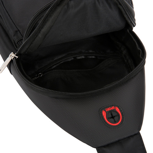 Chest bag men's new Korean style casual mini crossbody bag nylon waterproof Oxford cloth men's bag small shoulder bag carry-on bag