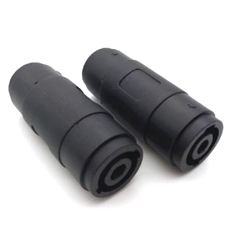 4芯欧姆头音箱转接头专业母对母直通头舞台音响功放机转换头