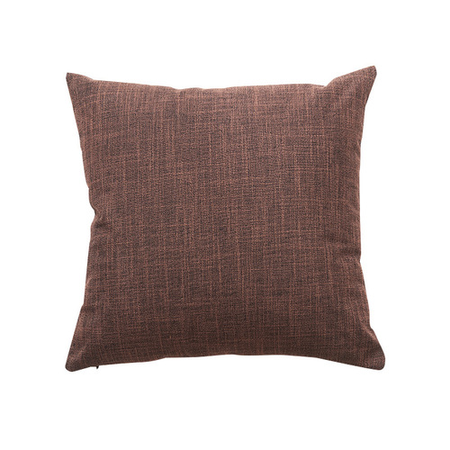 Japanese and Korean style minimalist cotton and linen texture plain color pillow cover solid color fabric sofa cushion cover new product wholesale