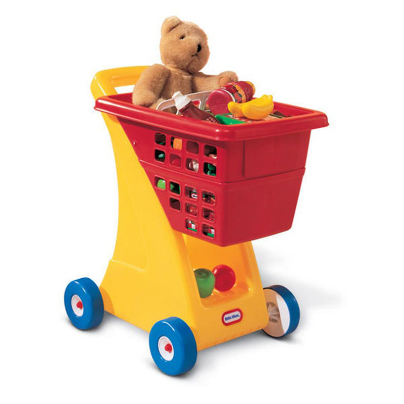 little tikes American little Tek imported children play house hand push supermarket shopping cart 612428